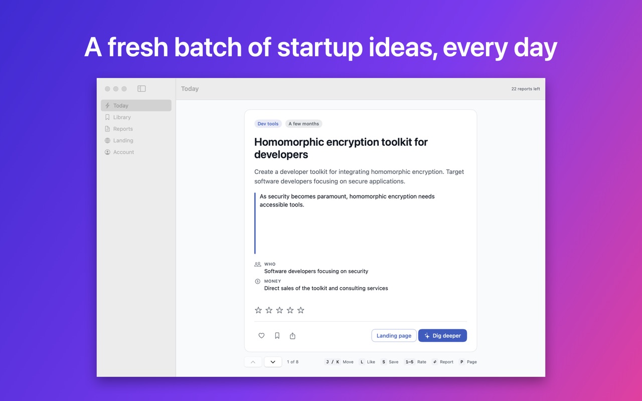 A fresh batch of startup ideas, every day